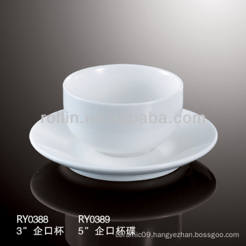 healthy special durable white porcelain chinese tea cup set